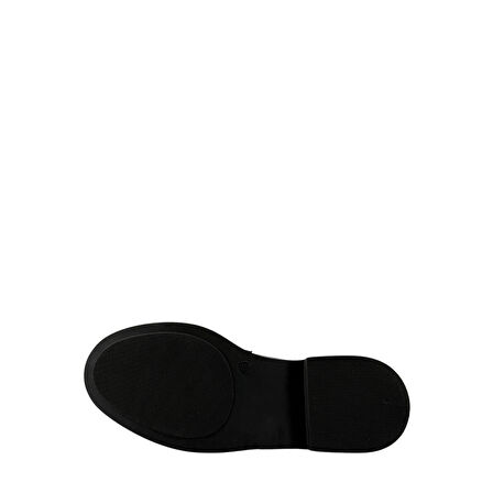  Disparita 257002 Hakiki Deri Loafer Kadın Ayakkabı Metal Tokalı