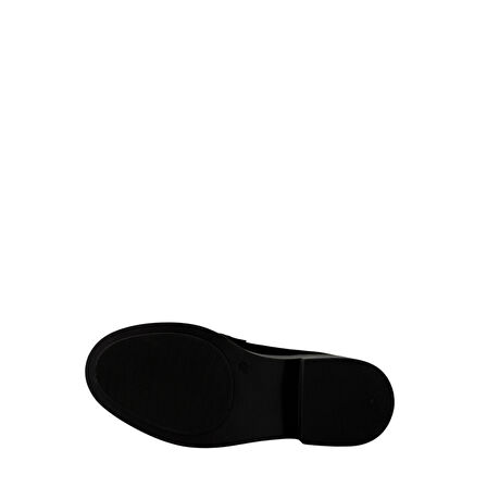  Disparita 257002 Hakiki Deri Loafer Kadın Ayakkabı Metal Tokalı