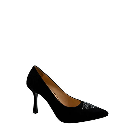 Disparita 26704 Hakiki Süet Stiletto İnce Topuk Kadın Ayakkabı