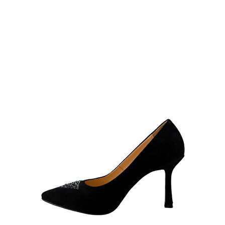 Disparita 26704 Hakiki Süet Stiletto İnce Topuk Kadın Ayakkabı