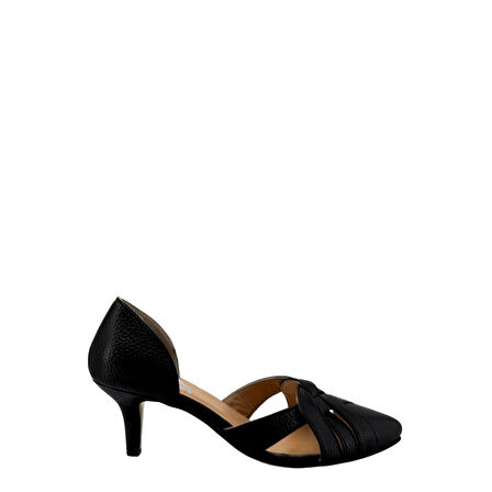  Hobby 26152 Hakiki Deri Topuklu Kadın  Ayakkabı 