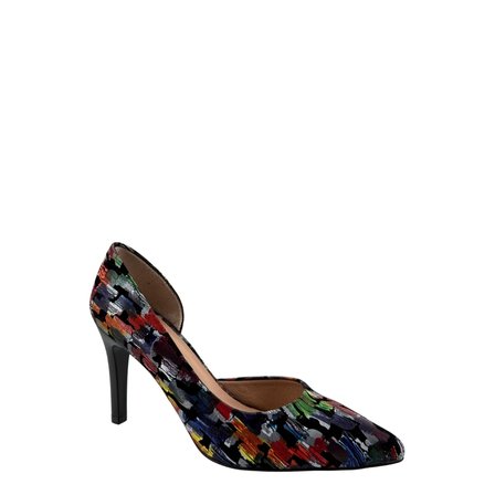  Hobby 27448 Baskılı Deri Stiletto Kadın Ayakkabı