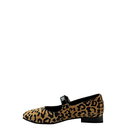 Albini 26100780  Babet Leopar Desenli Kadın Ayakkabı