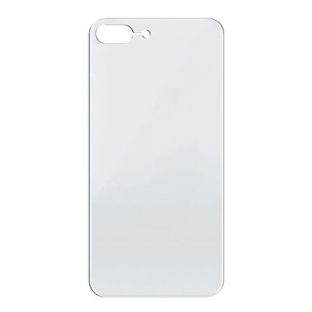 Bufalo iPhone 7 Plus / 8 Plus Kavisli 4D ARKA Gövde Cam Koruyucu Beyaz
