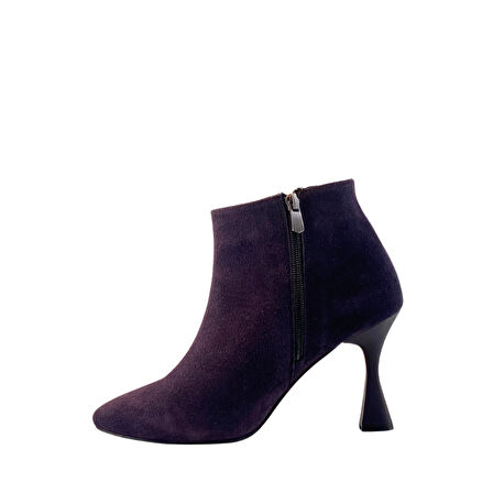 Hobby 261981S Hakiki Süet Kadın Topuklu Bot