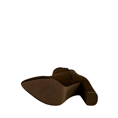 Hobby 261982 Hakiki Süet Kadın Topuklu Bot 