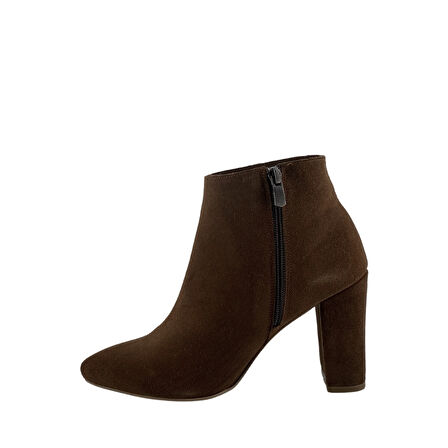 Hobby 261982 Hakiki Süet Kadın Topuklu Bot 