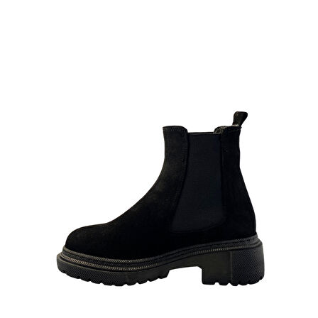 Hobby 26080S Hakiki Süet Deri Kadın Bot