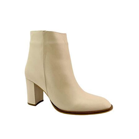 Albini 2610668 Hakiki Deri Kadın Topuklu  Bot 