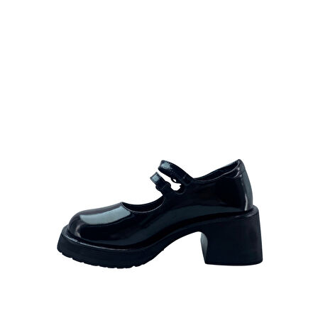 Albini 26100976R Rugan Topuklu Kadın Ayakkabı 