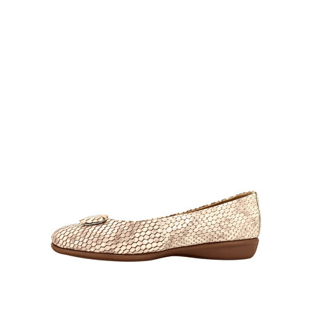 Albini 26142233R Deri Kroko Kadın Ayakkabı