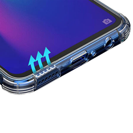 Samsung Galaxy S10 Kılıf Köşe Korumalı Şeffaf Silikon Kapak
