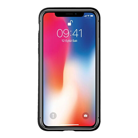iPhone XS Max iFace Yüzük Tutuculu Arka Kapak Halka-Siyah