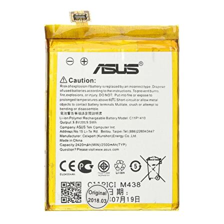 Asus Zenfone 5 Lite Batarya C11P1410 2500 mAh