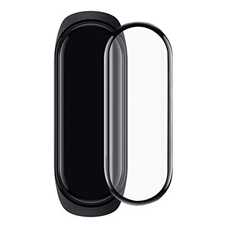 Bufalo Xiaomi Mi Band 3/4 Ekran Koruyucu 3D Kavisli PMMA Nano Siyah Çerçeve