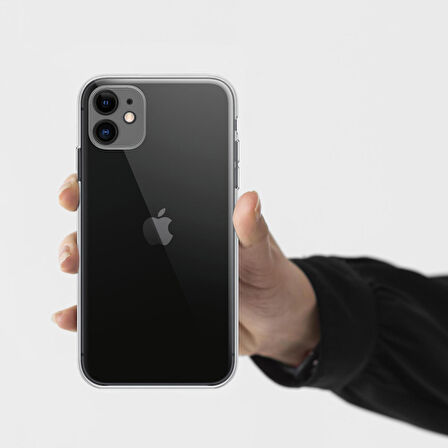 FitCase iPhone 11 Kılıf Kamera Korumalı Silikon Şeffaf Arka Kapak