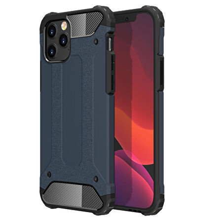 FitCase iPhone 12 / 12 Pro Zırh Tank Tam Koruma Arka Kapak