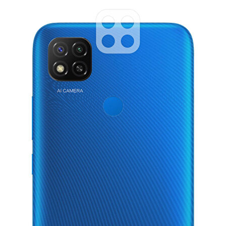 Xiaomi Redmi 9C Kamera Lens Koruyucu Nano Cam Şeffaf Tam Kaplama