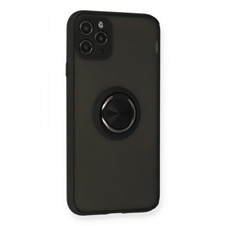 iPhone 11 Pro Kılıf Montrea Ring Yüzük Stantlı Kapak