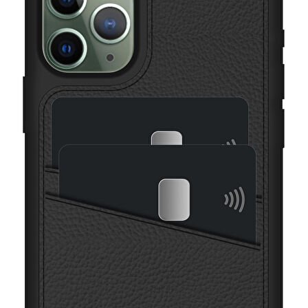 FitCase iPhone 11 Pro Max Kılıf Proda Deri Çift Kartlık Cepli Kapak