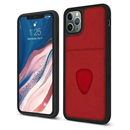 FitCase iPhone 11 Pro Max Kılıf Proda Deri Tek Kartlık Cepli Kapak