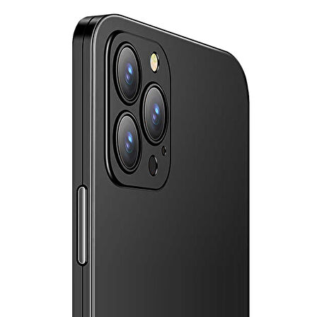 iPhone 13 Pro Kılıf 360 Koruma Ön+Arka Ekran Koruyuculu Ultra İnce - Siyah