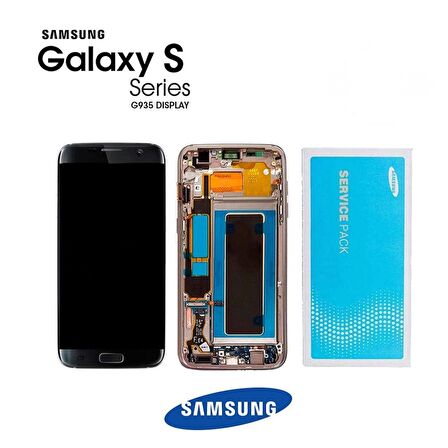 Samsung Galaxy S7 Edge G935 Lcd Ekran Dokunmatik Siyah Servis Gh9