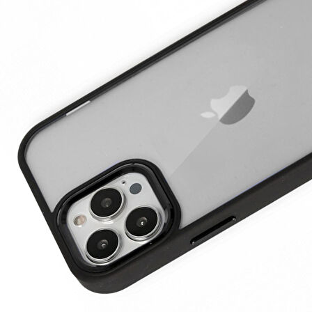 iPhone 12 Pro Max Kılıf Luna Lens Kamera Çerçeveli Silikon Kapak