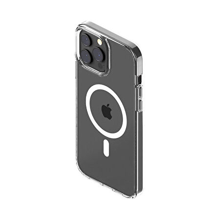 iPhone 12 / 12 Pro Kılıf Magsafe Özellikli Şeffaf Silikon Kapak