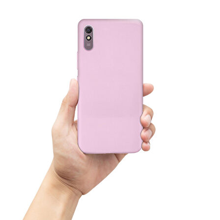 Xiaomi Redmi 9A Kılıf Kamera Korumalı Mat Ultra İnce Kapak