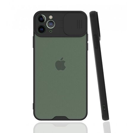iPhone 11 Pro Kılıf Kamera Koruma Kapaklı Platin Matte Silikon Arka Kapak