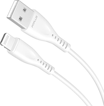 Technow Fit Plus Fitplus Bianca B122 USB - iPhone Lightning Şarj Kablosu 2.4A 1mt