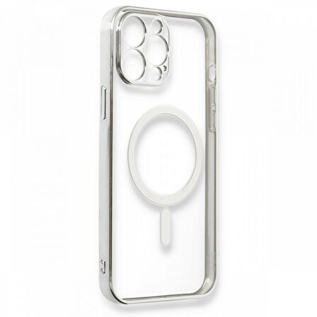 iPhone 14 Pro Max Kılıf Magsafe Özellikli Lazer Silikon Kapak