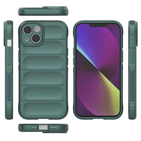 iPhone 14 Kılıf Optimum Lens Çerçeveli Silikon Kapak