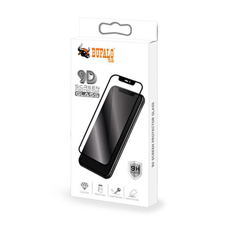 Bufalo iPhone 14 Plus Temperli 9D Cam Ekran Koruyucu