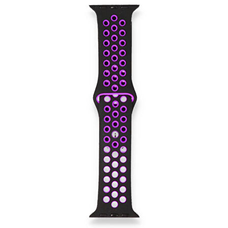 FitCase Apple Watch 42 44 45 49 mm Uyumlu Point Spor Silikon Kordon