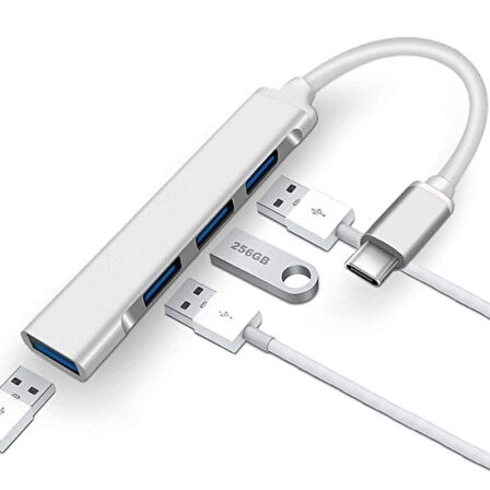 HEPU HP-B04 4in1 Type-C Girişli USB HUB Çoklayıcı
