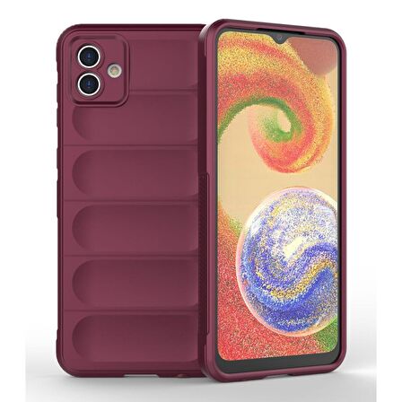 Samsung Galaxy A04 Kılıf Optimum Lens Çerçeveli Silikon Kapak