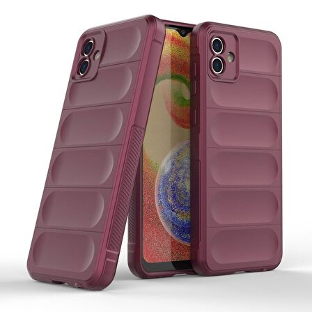 Samsung Galaxy A04 Kılıf Optimum Lens Çerçeveli Silikon Kapak