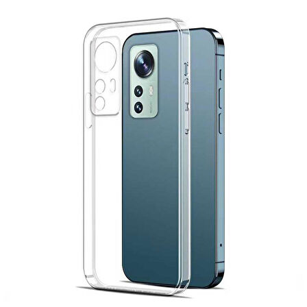 FitCase Xiaomi 12 Lite Kılıf Kamera Korumalı Silikon Şeffaf Arka Kapak