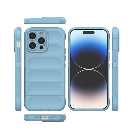 iPhone 15 Pro Max Kılıf Optimum Lens Çerçeveli Silikon Kapak