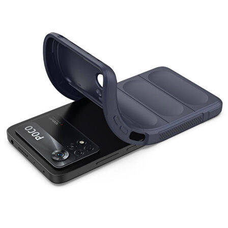 Xiaomi Poco X4 Pro 5G Kılıf Optimum Lens Çerçeveli Silikon Kapak