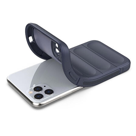 iPhone 11 Pro Max Kılıf Optimum Lens Çerçeveli Silikon Kapak