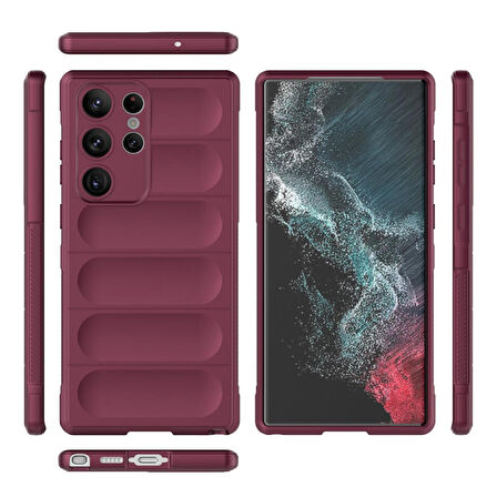 Samsung Galaxy S22 Ultra Kılıf Optimum Lens Çerçeveli Silikon Kapak
