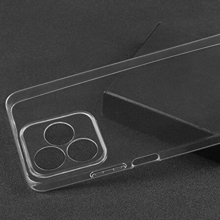 FitCase Realme C53 Kılıf Kamera Korumalı Silikon Şeffaf Kapak