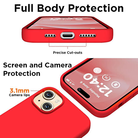 iPhone 15 Kılıf Nano Lansman Silikon Kapak