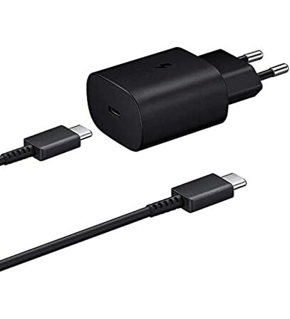 FitPlus FP-TA900 25W Type-C to Type-C Şarj Aleti ve Kablo Set - Siyah