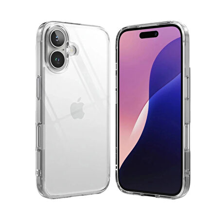 iPhone 17 Kılıf Kamera Korumalı Silikon Şeffaf Arka Kapak