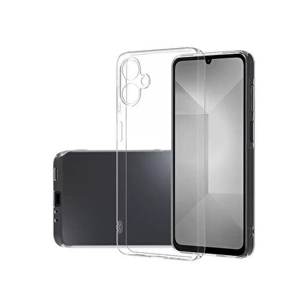 Samsung Galaxy A07 Kılıf Kamera Korumalı Silikon Şeffaf Kapak