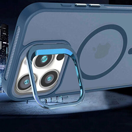 iPhone 17 Kılıf Armor Seri Magsafe Uyumlu Stand Özellikli Kamera Lensli Kapak